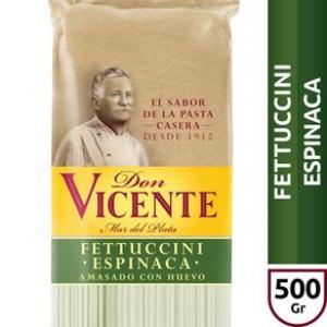 Fideos Fettuccini Espinaca Don Vicente 500gr