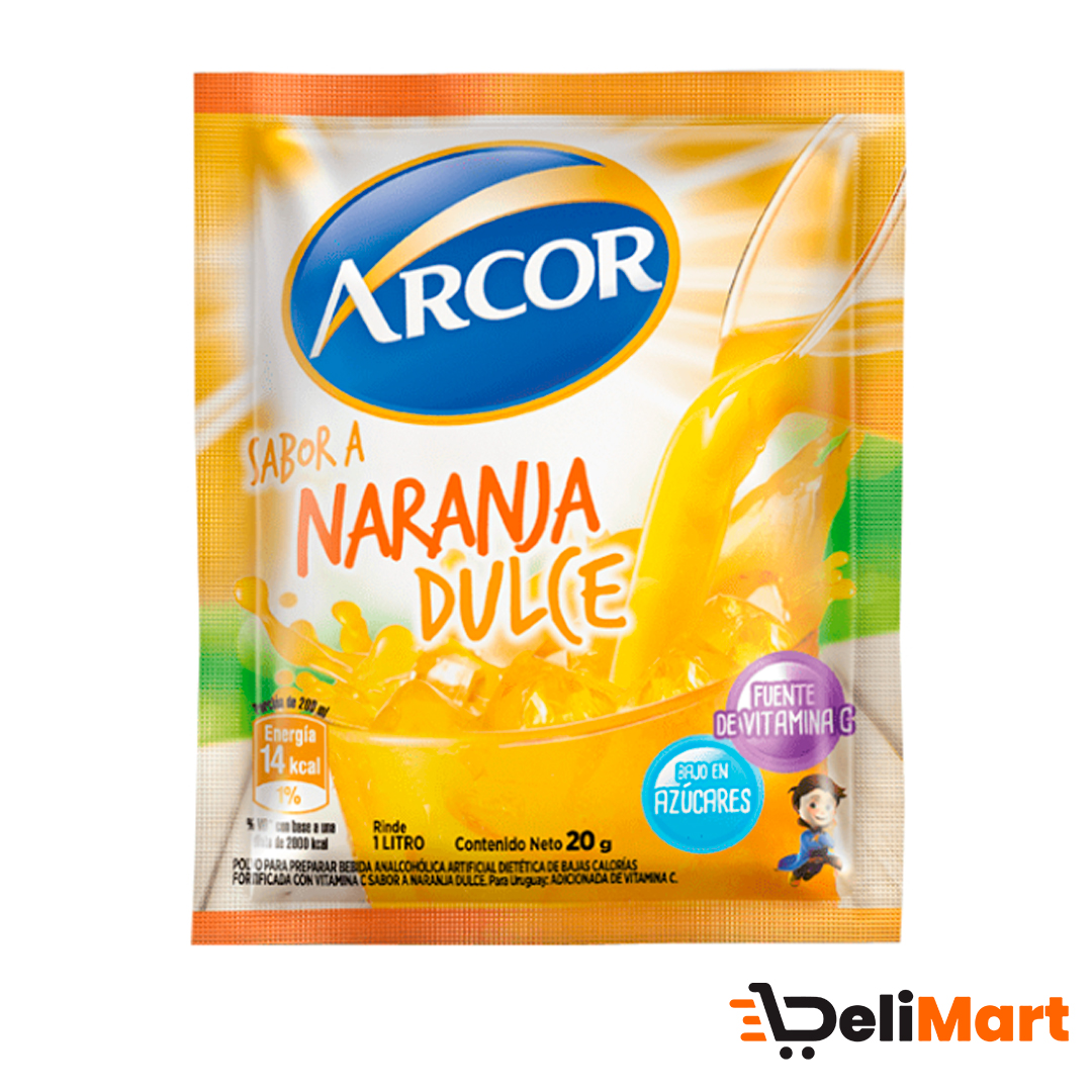 Jugo En Polvo Naranja Dulce Arcor 15 Gr