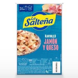 Ravioles Jamon y Queso La Salteña 450g