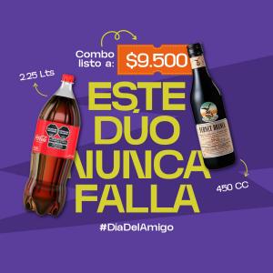 Combo Fernet 450 ml + Coca Cola 2,25lt