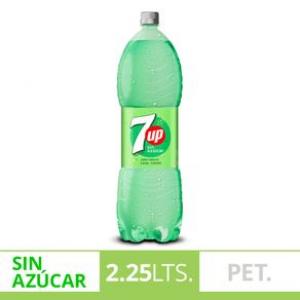 Gaseosa 7 Up Lima Limón Sin Azucar 2.25 Lt