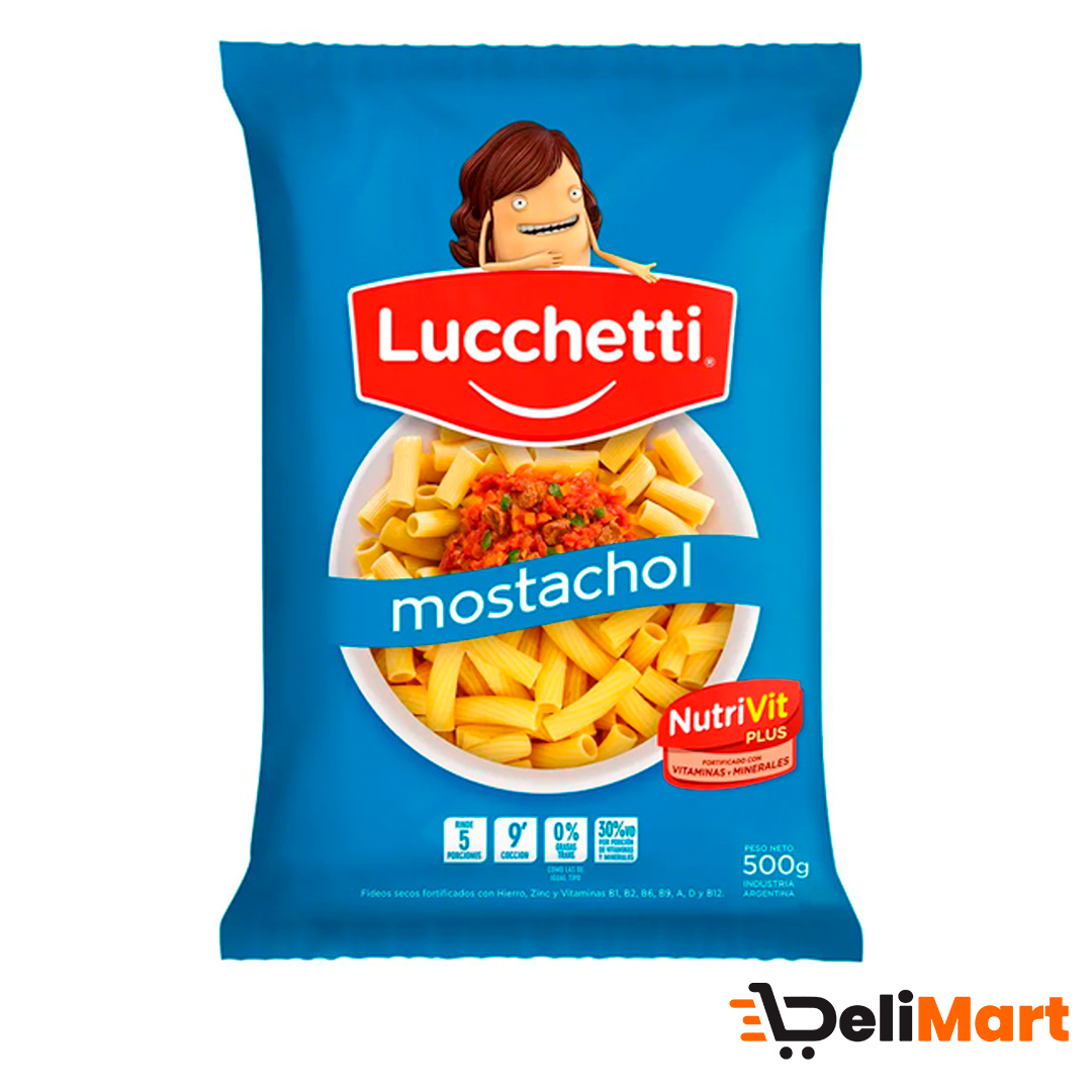 Fideos Mostacholes Lucchetti 500 Gr