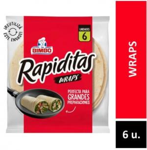 Rapiditas Bimbo WRAPS (grandes) 6 un 470 g