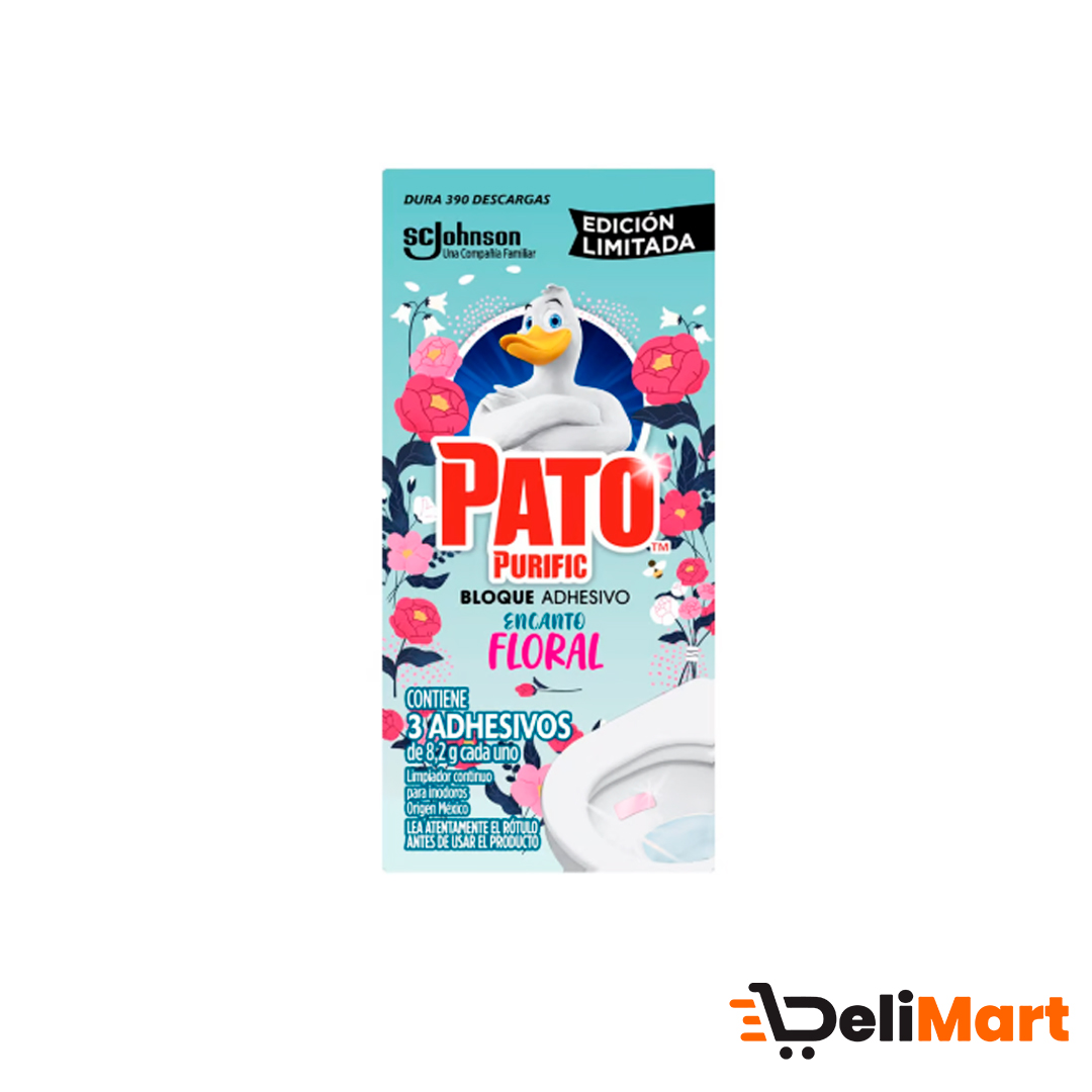 Limpia Inodoros Adhesivo Pato X3Und Encanto Floral