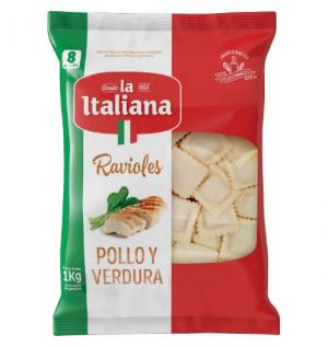 * Ravioles de Pollo y Verdura la Italiana 1kG
