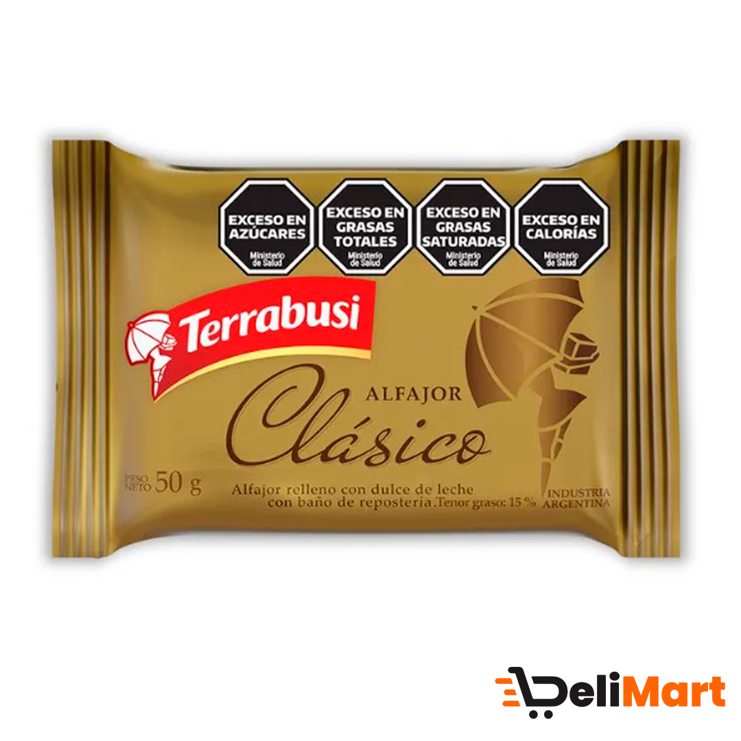 Alfajor Clasico Chocolate Terrabusi 50 Gr