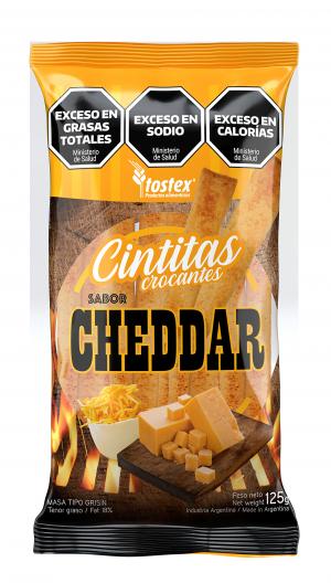 Galletitas Cintitas Crocantes Cheddar Tostex 125 Gr
