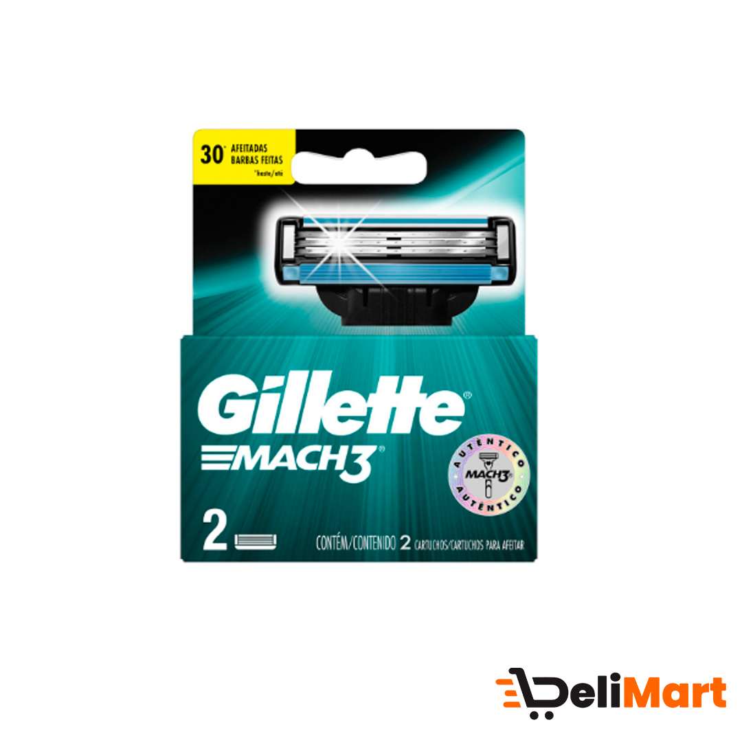Cartuchos Para Afeitar Mach3 Gillette 2 Unidades