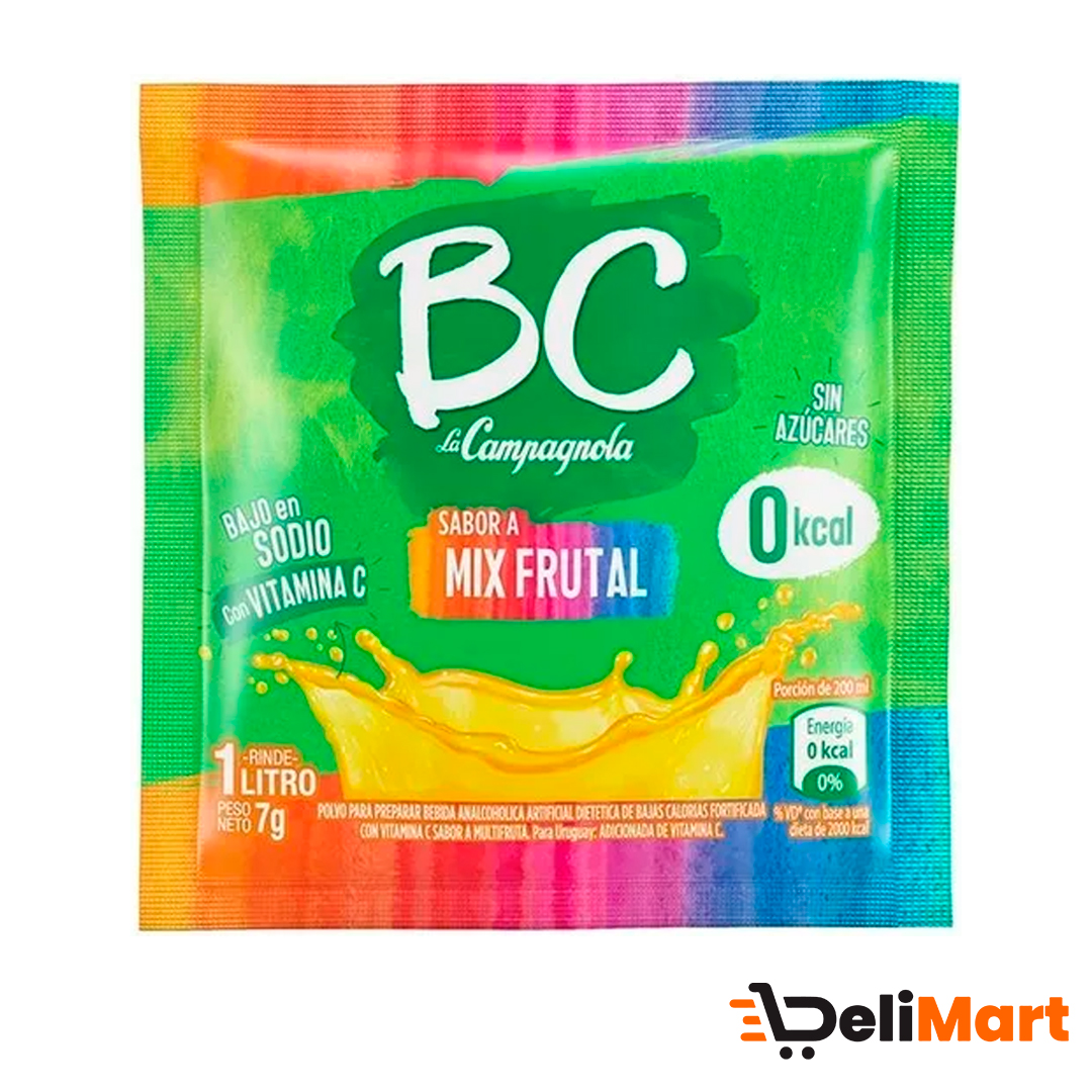 Jugo En Polvo Mix Frutal BC 7 Gr