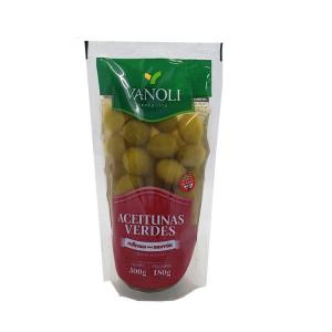 Aceitunas Verdes Rellenas Con Morron Vanoli 180 G