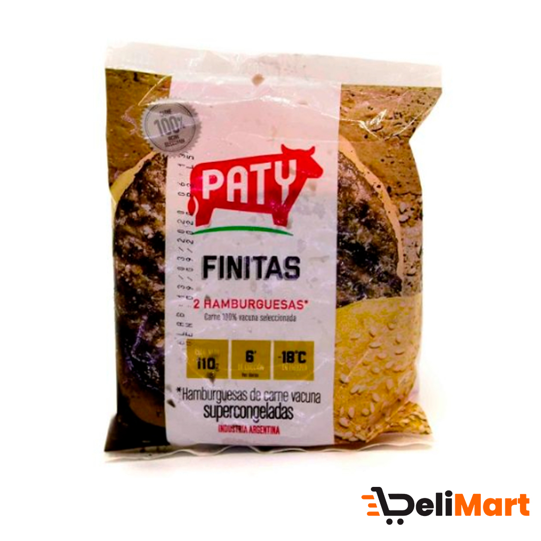 Hamburguesas de Carne Paty Finitas x 2u  x 110 gr