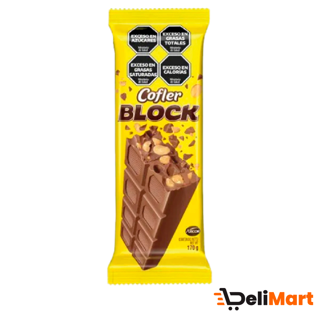Chocolate Cofler Block C/Mani 170gr