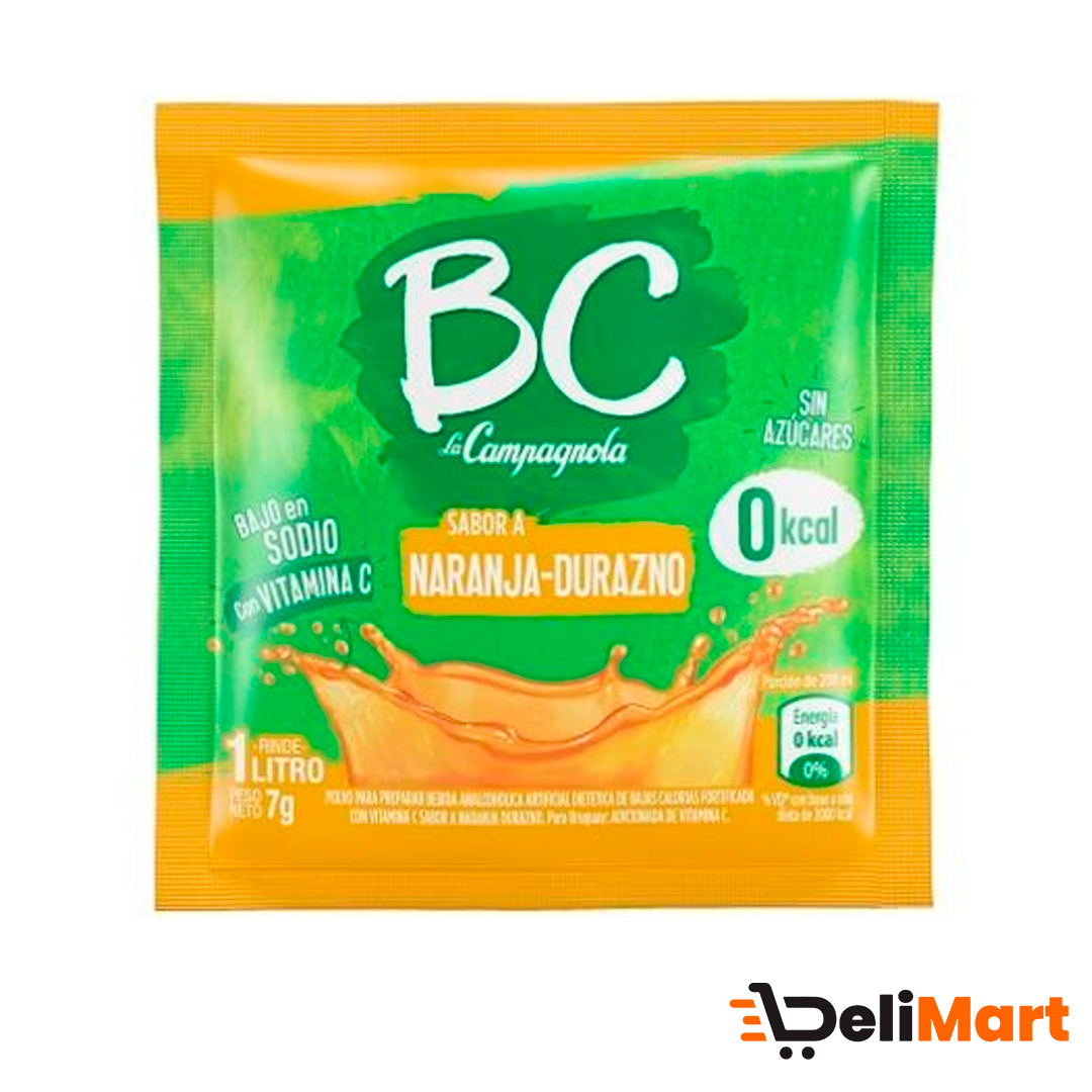 Jugo En Polvo Naranja Durazno BC 7 Gr