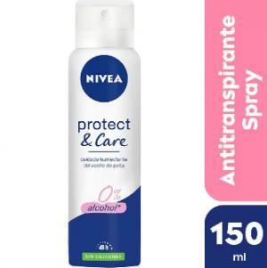 Desodorante Nivea Protect & Care 0% Alcohol 150 Ml