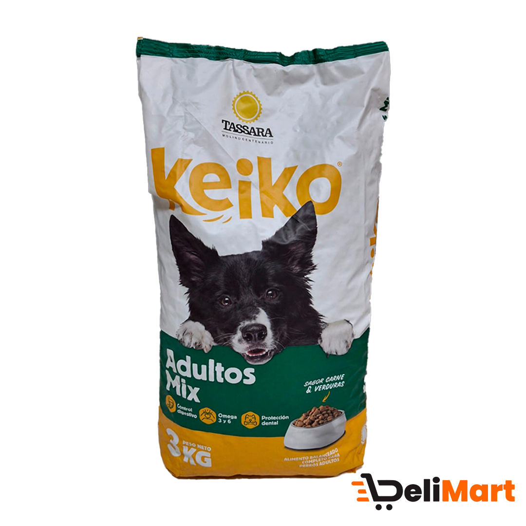 Alimento Para Perros Mix Carnes y Verduras Adultos Keiko 3 Kg