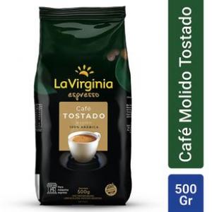 Café Molido Tostado Arábico Espresso La Virginia  500 Gr
