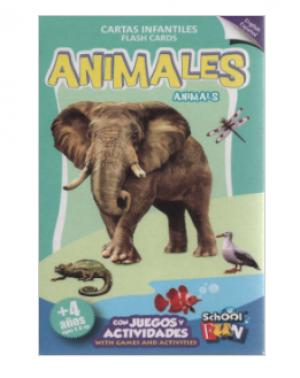 Cartas Educativas Flash Cards Animales