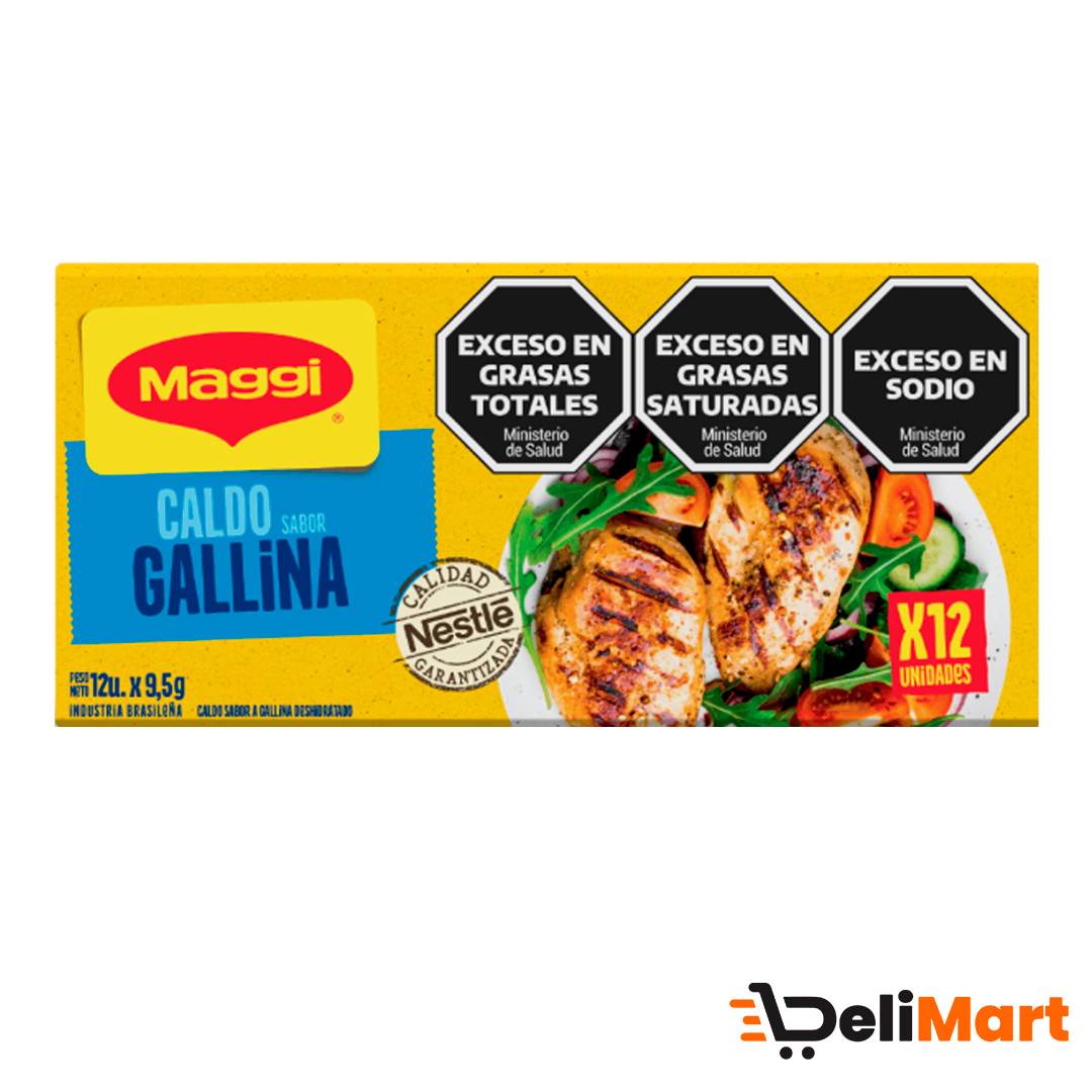 Caldo Gallina Maggi X12 Unidades