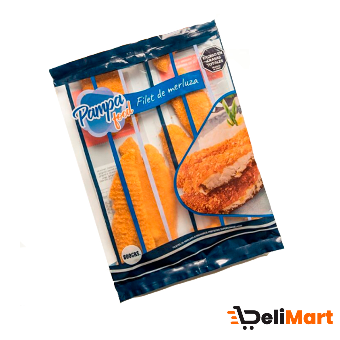 Filetes Merluza Empanados Pampa Foot 800 Gr