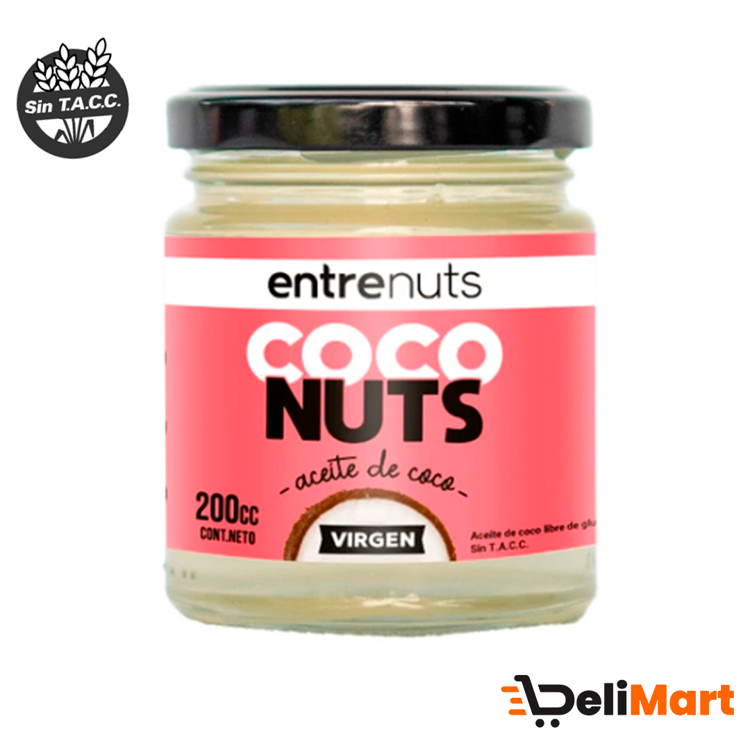 Aceite de Coco Virgen EntreNuts 200 Cc
