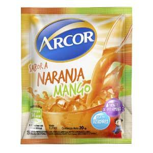 * Jugo En Polvo Naranja Mango Arcor 20 Gr