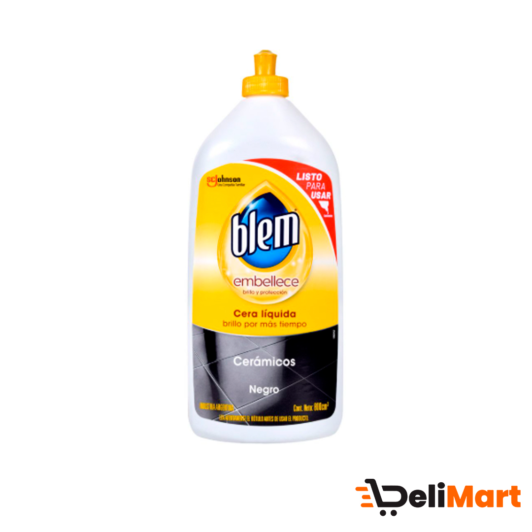 Blem Embellece Cera Líquida Autobrillo Negro 800 CC