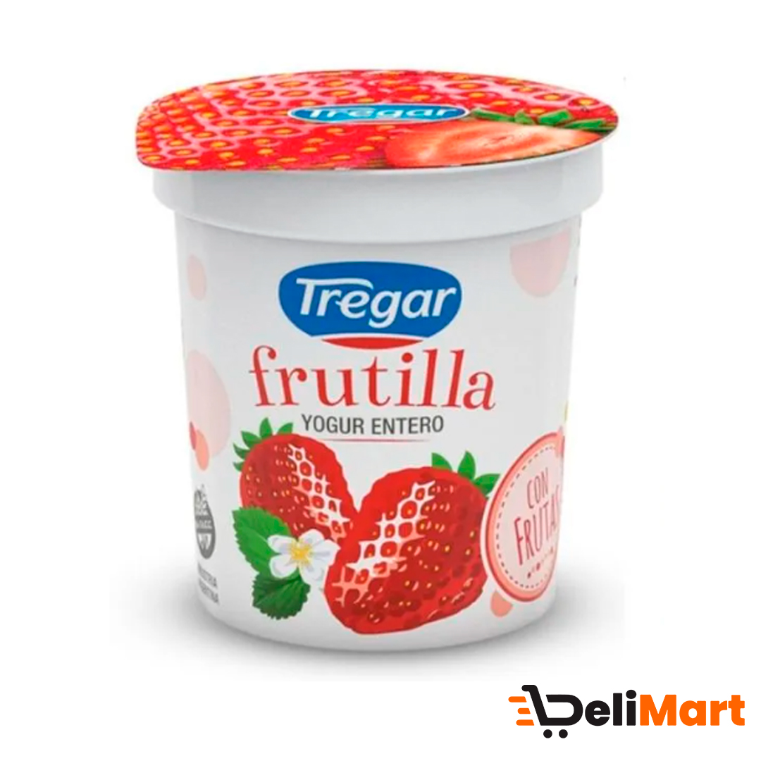 Yogur Entero C/Fruta Frutilla Tregar 160 Gr