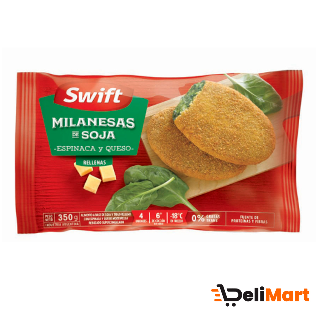 Milanesas De Soja Swift Rellena Con Espinaca Y Queso X4 350 G
