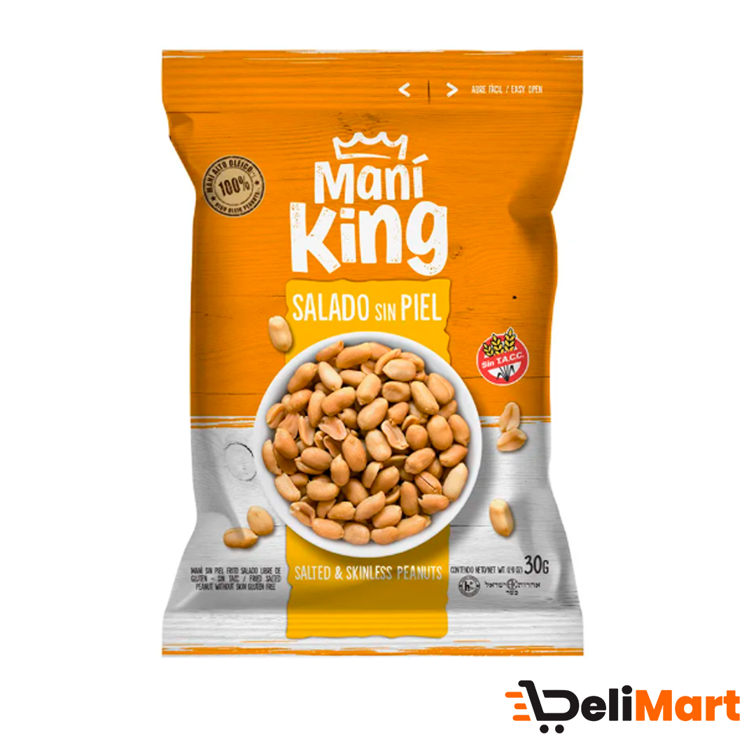 Mani Salado Sin Piel King 30 Gr