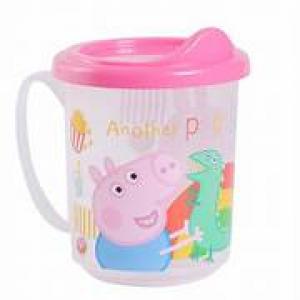 TAZA CON PICO BEBE PEPPA