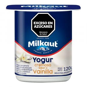 Yogur Entero Cremoso Vainilla Milkaut 120 Gr