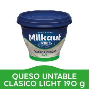 * Queso Untable Tradicional Light Milkaut 190 Gr
