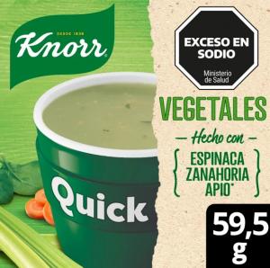 Sopa Instantánea de Vegetales Knorr Quick 5 Sobres
