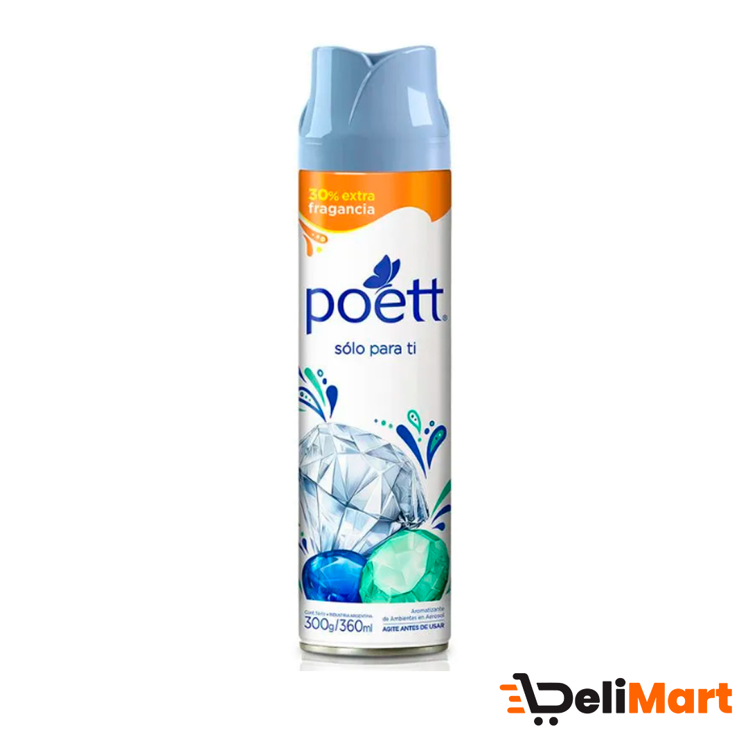 Aromatizante de Ambiente Aerosol Poett Solo Para Ti 360 Ml (30 %  Extra)