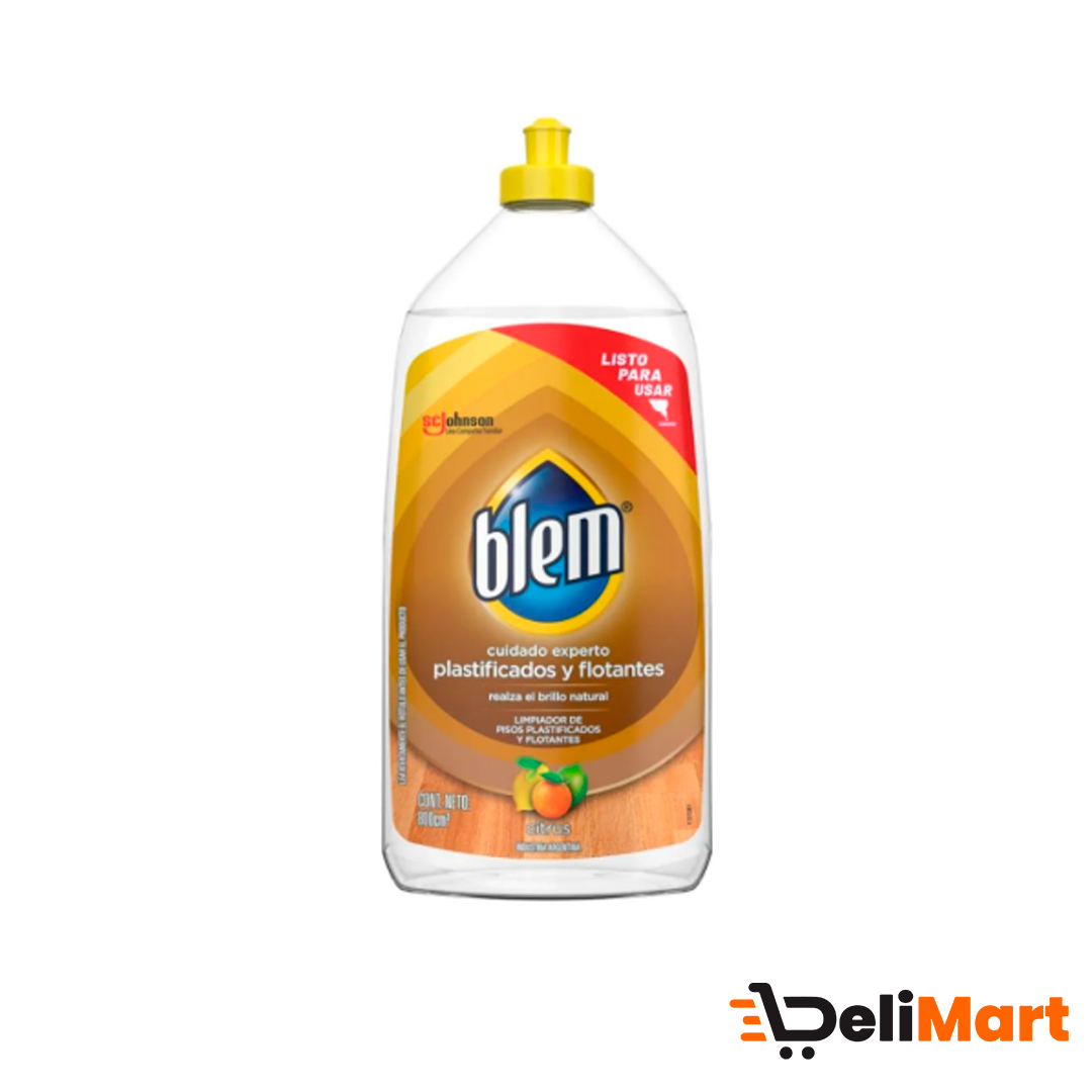 Limpiador de Pisos Plastificados y Flotantes Blem Citrus 800 CC