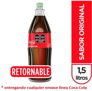 Gaseosa Coca Cola Vidrio Retornable 1,5 LT