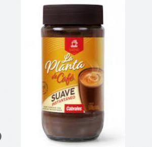 Cafe Instantaneo  Tostado Suave  La Planta de cafe 170 Gr Sin Azucar