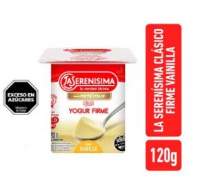 * Yogur La Serenisima Clasico Firme Vainilla 120 Gr