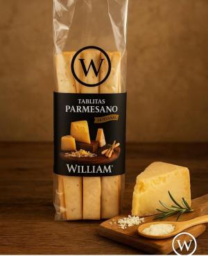 Tablitas Artesanales Sabor Parmesano William X 130 Gr