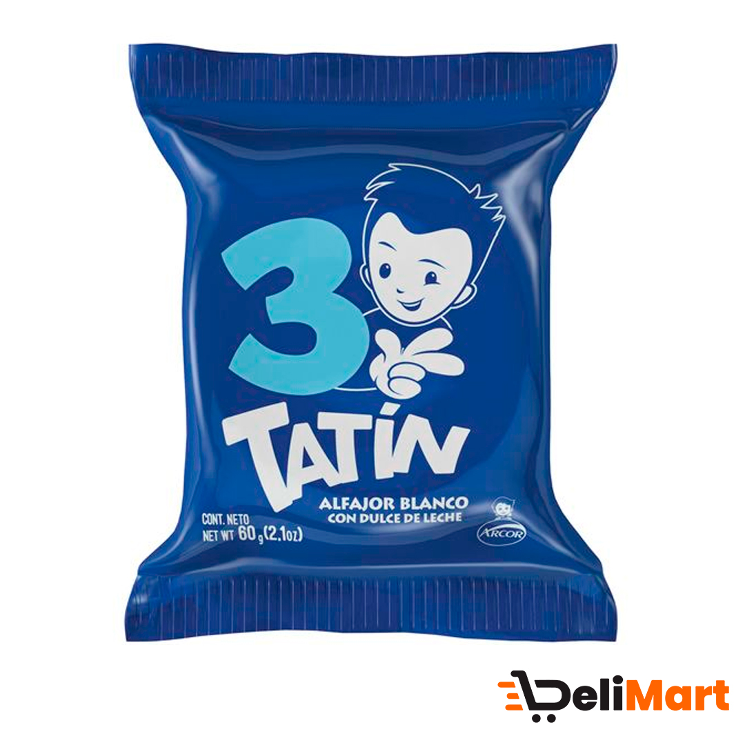Alfajor Tatin Triple Blanco 60 Gr