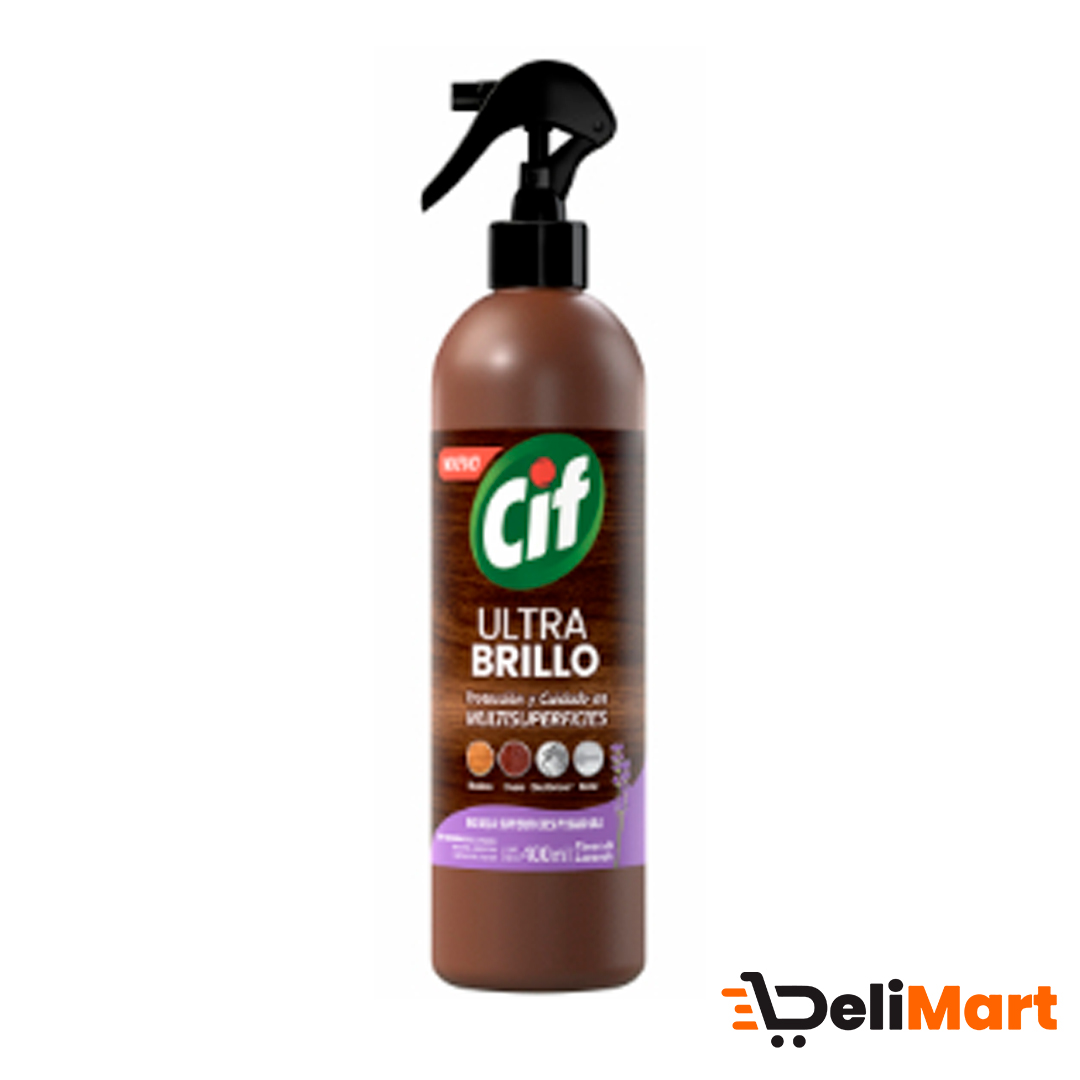 Cif Ultra Brillo Multisuperficies Flores de Lavanda Gatillo 400 Ml