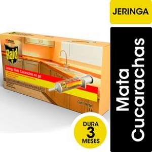 Insecticida Jeringas Cucarachicidas Raid 3 Gr