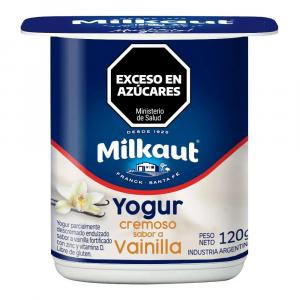 * Yogur Entero Cremoso Vainilla Milkaut 120 Gr