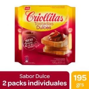 Galletitas Criollitas Tostadas Dulces 195gr