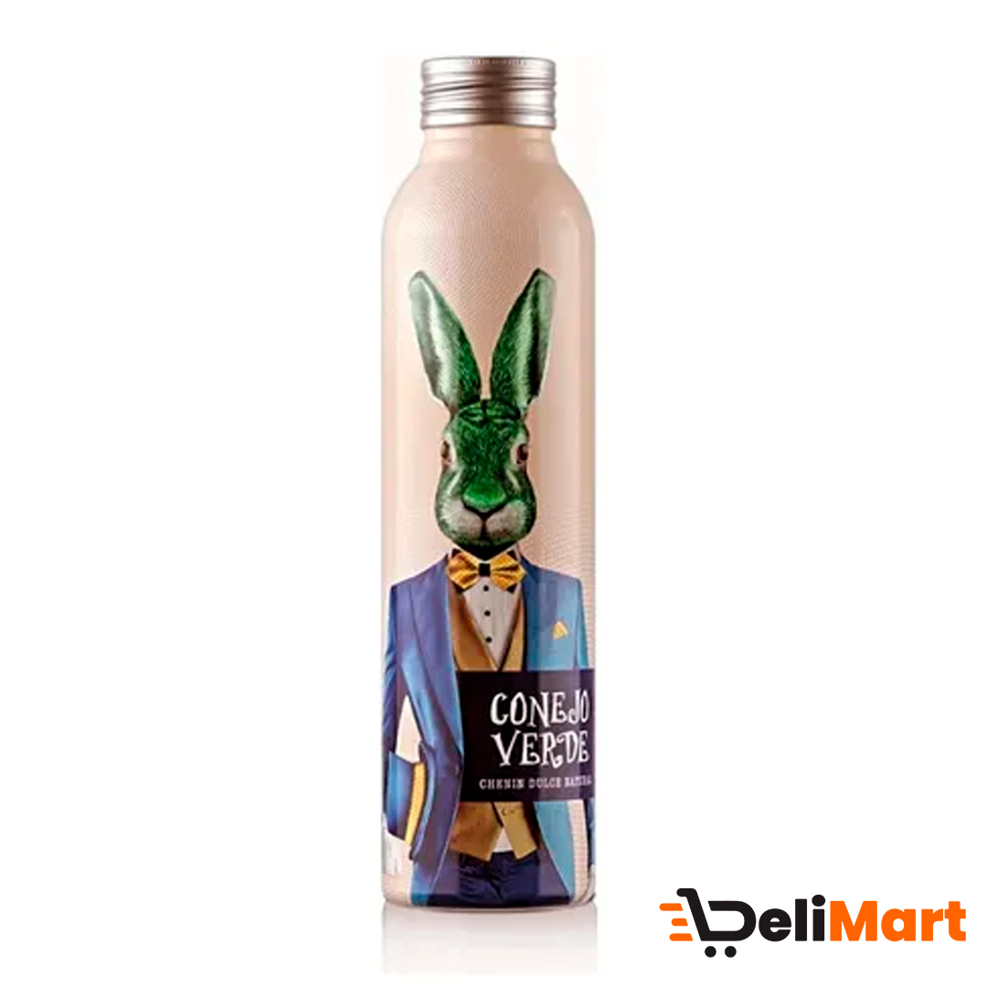 Vino Chenin Dulce Natural Conejo Verde Bot Aluminio 500 Ml