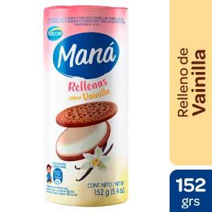Galletitas Mana Rellena De Vainilla x 152 Gr
