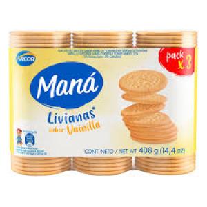 Galletitas Vainilla Mana 408 Gr