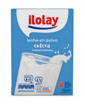 * Leche en Polvo Entera Ilolay 800 Gr