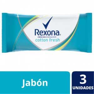 Jabon De Tocador Cotton Fresh Rexona 3x 125 Gr c/u