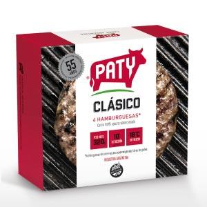 Hamburguesas De Carne Paty Clasico 4 Unidades